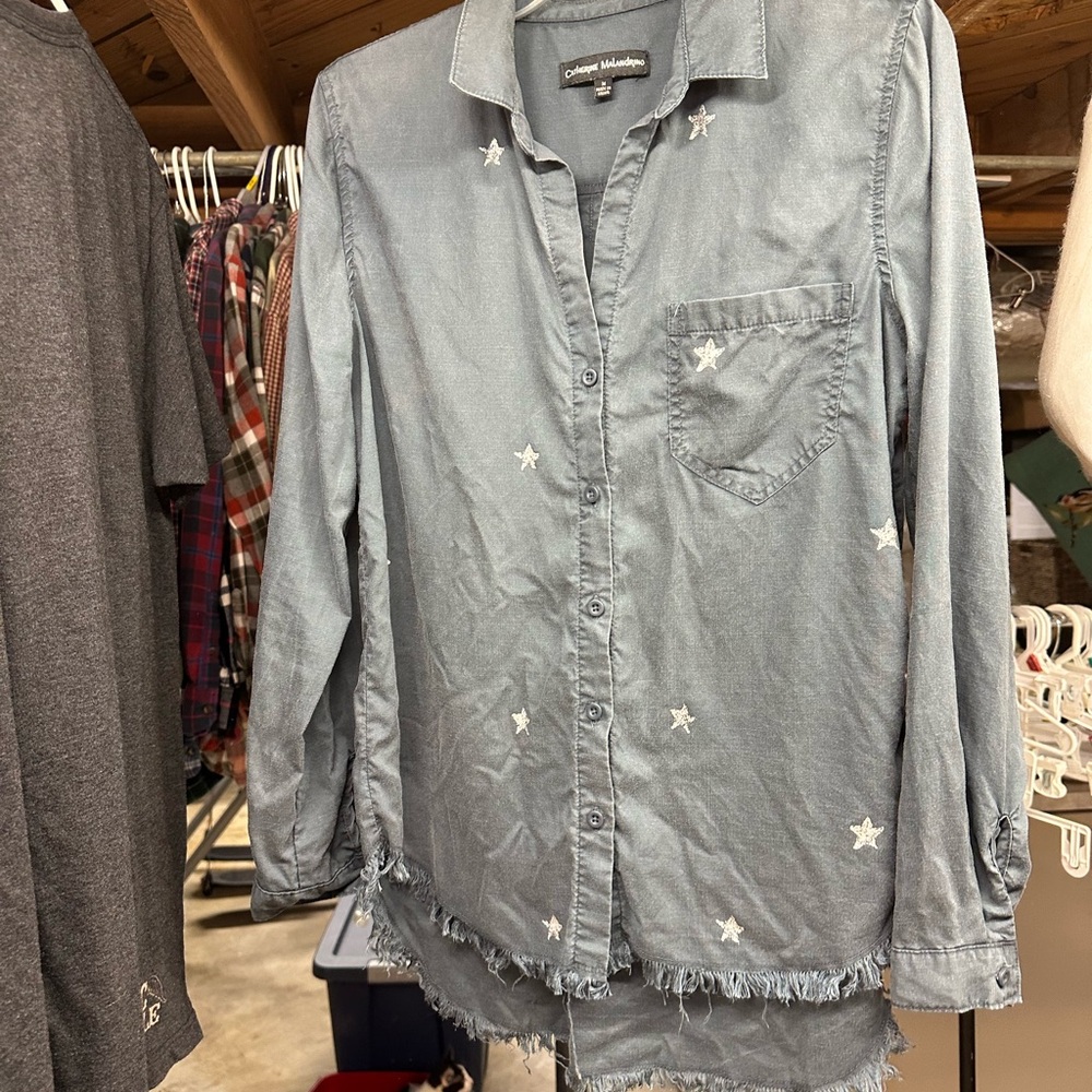 Catherine Malandrino Button-Up Shirt sz med